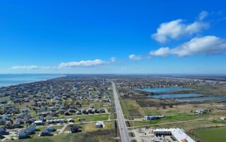 Aerial Crystal Beach Texas