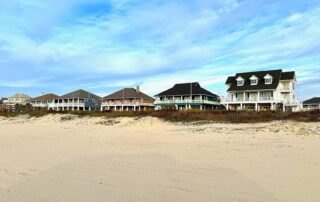 View from beachfront of front row beachfront homes