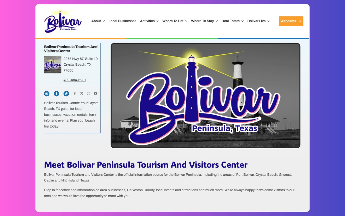 Bolivar Tourism Center Overview