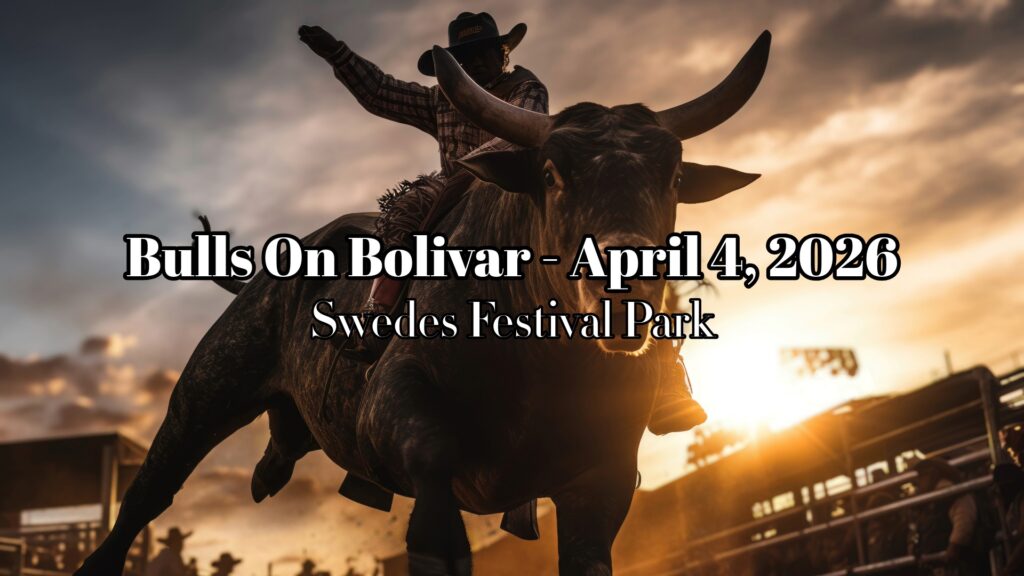 Shadow of a bull riders in a rodeo areana