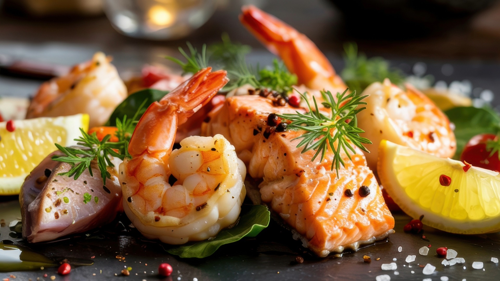 Grilled Shrimp and Fish Platter