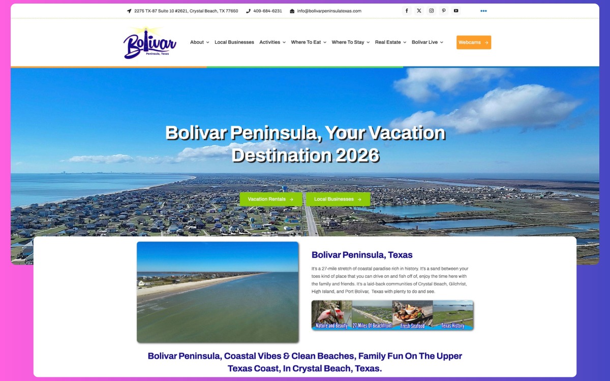 Tourism Website Overview