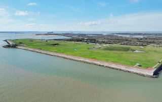 Fort Travis Aerial For open Bunkers Spring Break 2026