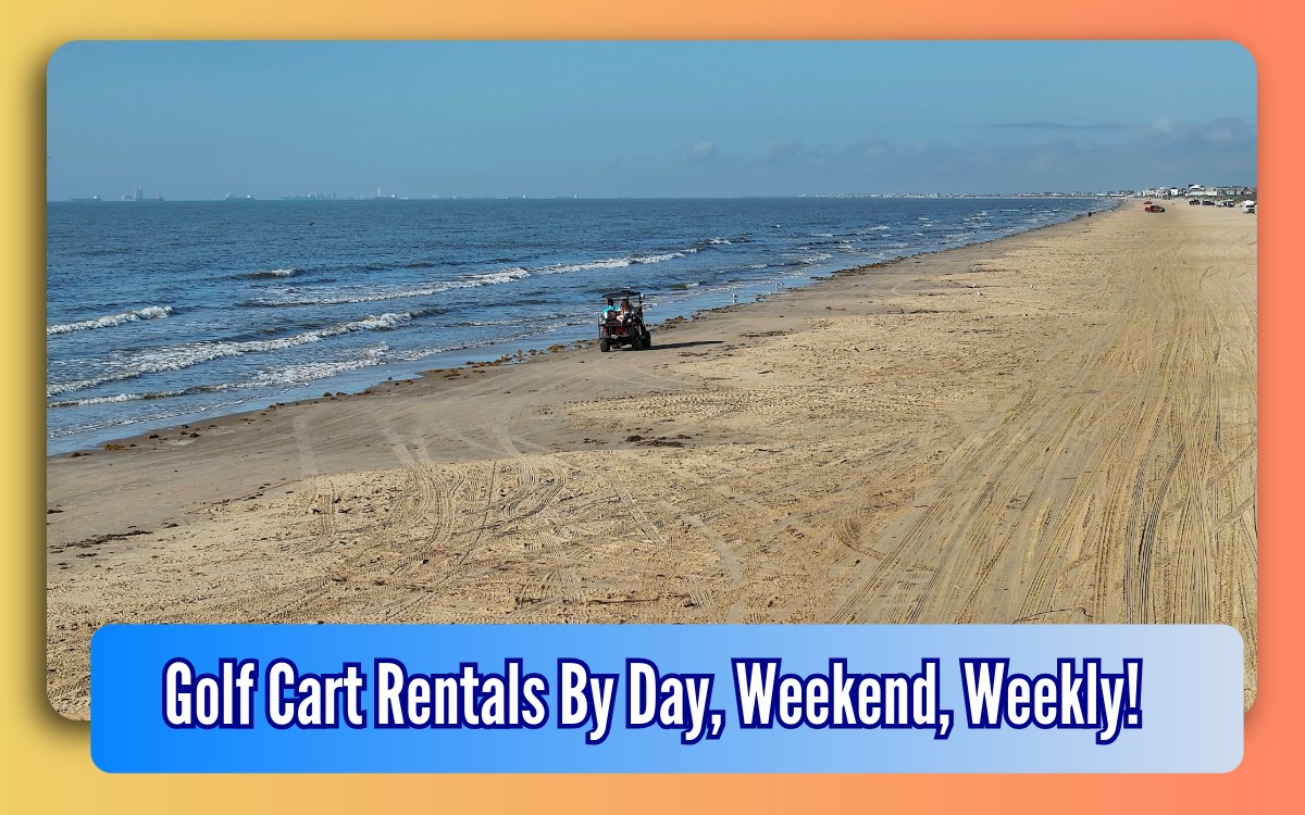 Golf Cart Rentals On Beach Bolivar Peninsula