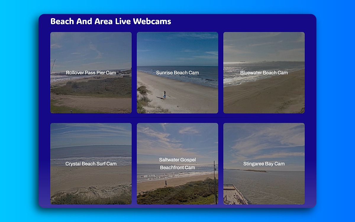 Live Webcams In Crystal Beach, Texas