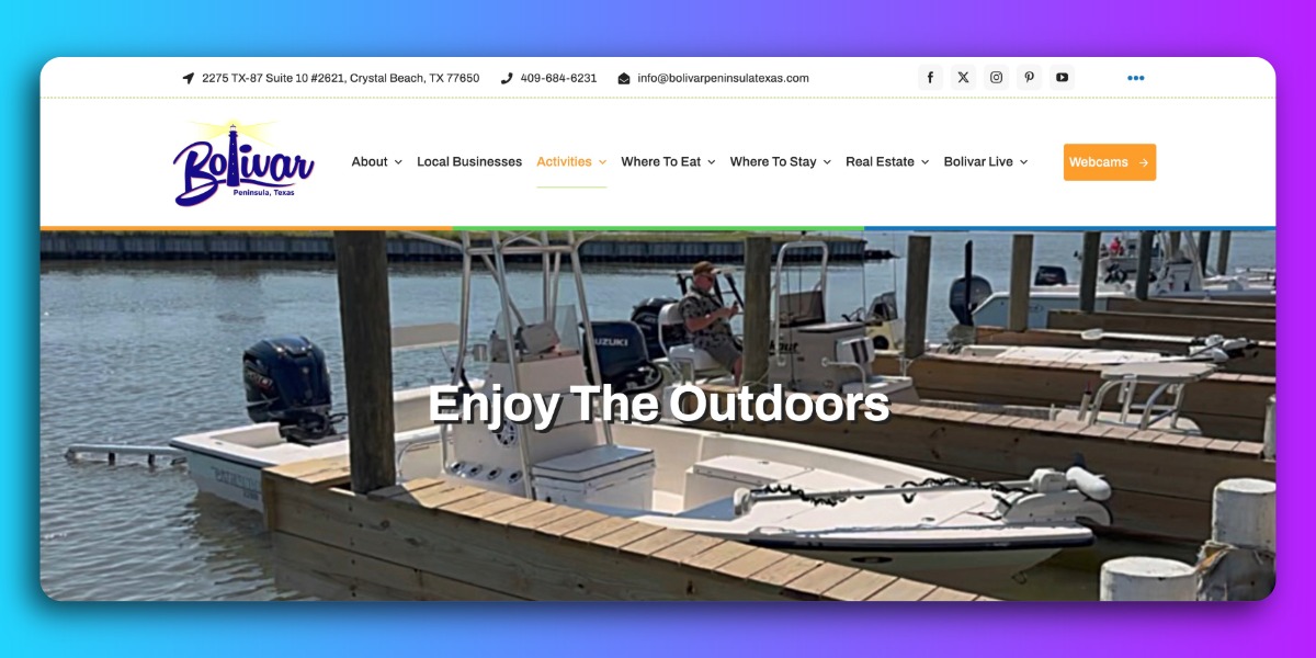 Things to do outdoors in crystal beach texas