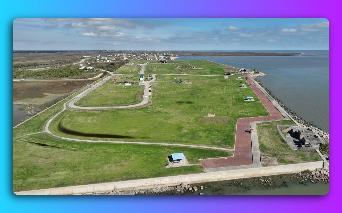 Aerial View Of Fort Travis