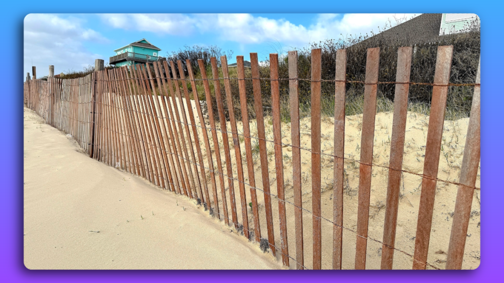 Sand Fence Beachfront Crystal Beach Texas